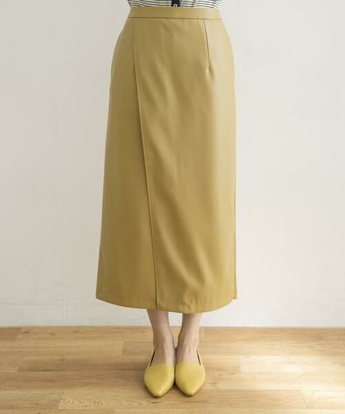 URBAN RESEARCH / アーバンリサーチ スカート | フェイクレザーラップ風タイトスカート | 詳細1