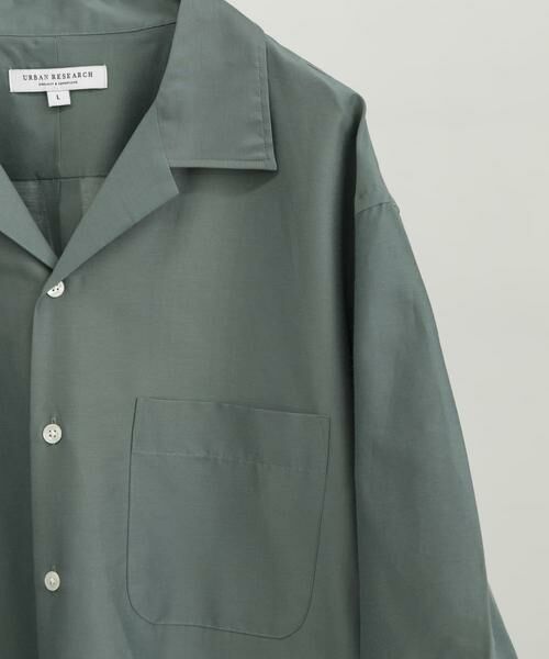 URBAN RESEARCH / アーバンリサーチ シャツ・ブラウス | コットンシルクショートスリーブオープンカラーシャツ | 詳細5