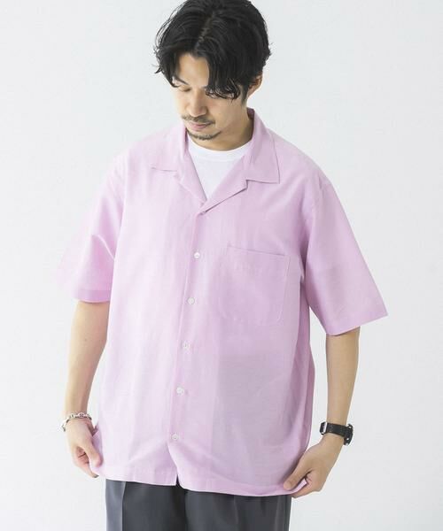 URBAN RESEARCH / アーバンリサーチ シャツ・ブラウス | コットンシルクショートスリーブオープンカラーシャツ | 詳細7