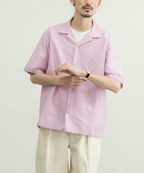 URBAN RESEARCH / アーバンリサーチ シャツ・ブラウス | コットンシルクショートスリーブオープンカラーシャツ | 詳細16