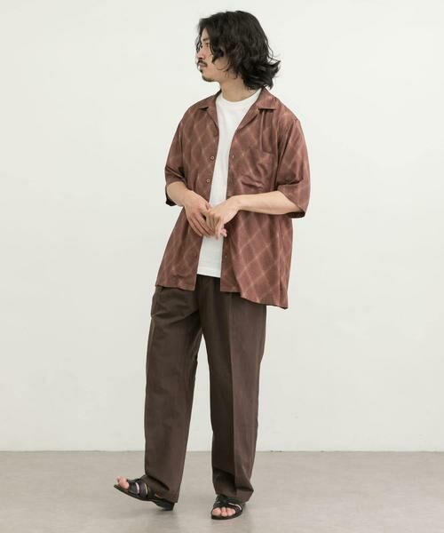 URBAN RESEARCH / アーバンリサーチ シャツ・ブラウス | クロスパターンオープンカラーシャツ | 詳細4