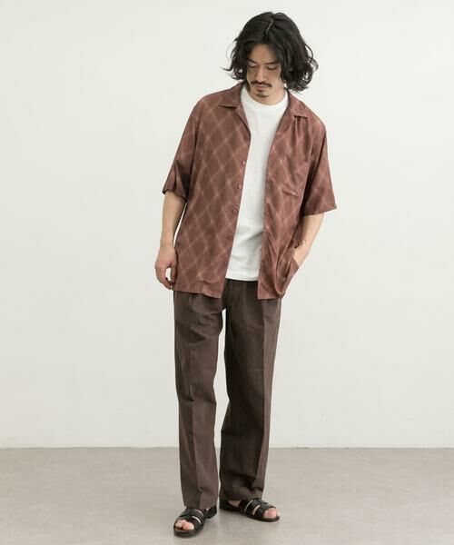 URBAN RESEARCH / アーバンリサーチ シャツ・ブラウス | クロスパターンオープンカラーシャツ | 詳細6