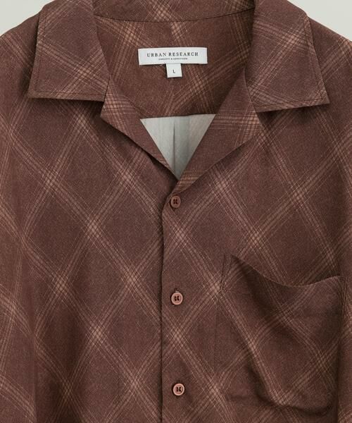 URBAN RESEARCH / アーバンリサーチ シャツ・ブラウス | クロスパターンオープンカラーシャツ | 詳細7