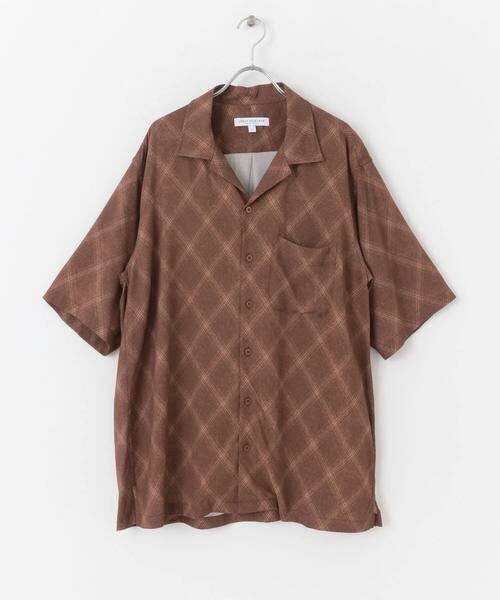 URBAN RESEARCH / アーバンリサーチ シャツ・ブラウス | クロスパターンオープンカラーシャツ | 詳細8