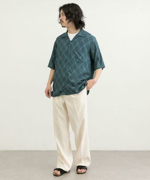 URBAN RESEARCH / アーバンリサーチ シャツ・ブラウス | クロスパターンオープンカラーシャツ | 詳細11