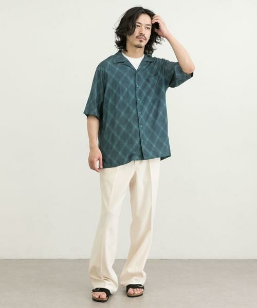 URBAN RESEARCH / アーバンリサーチ シャツ・ブラウス | クロスパターンオープンカラーシャツ | 詳細12