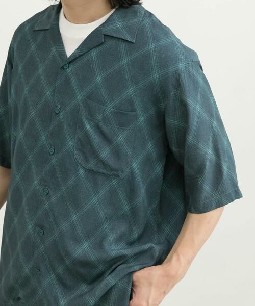 URBAN RESEARCH / アーバンリサーチ シャツ・ブラウス | クロスパターンオープンカラーシャツ | 詳細13
