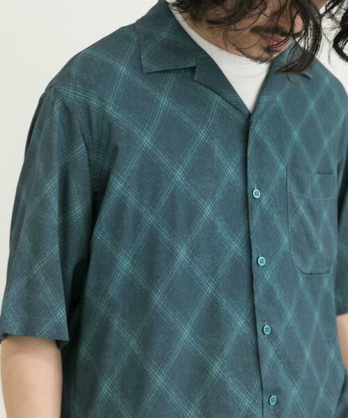 URBAN RESEARCH / アーバンリサーチ シャツ・ブラウス | クロスパターンオープンカラーシャツ | 詳細14
