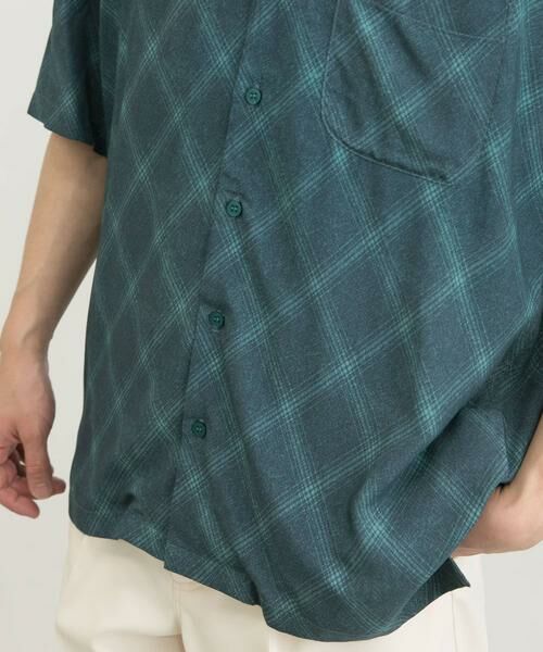 URBAN RESEARCH / アーバンリサーチ シャツ・ブラウス | クロスパターンオープンカラーシャツ | 詳細15