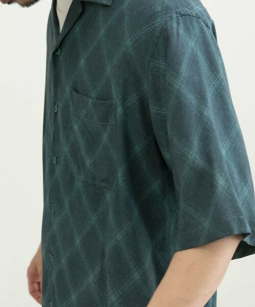 URBAN RESEARCH / アーバンリサーチ シャツ・ブラウス | クロスパターンオープンカラーシャツ | 詳細16