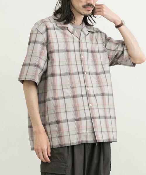 URBAN RESEARCH / アーバンリサーチ シャツ・ブラウス | リラックスオープンカラーチェックシャツ | 詳細1