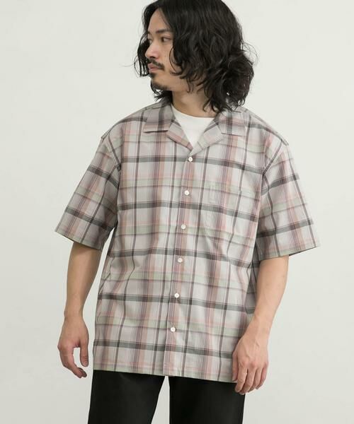 URBAN RESEARCH / アーバンリサーチ シャツ・ブラウス | リラックスオープンカラーチェックシャツ | 詳細3