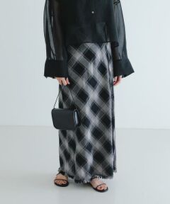 URBAN RESEARCH / アーバンリサーチ スカート | バイアスチェックフリンジスカート