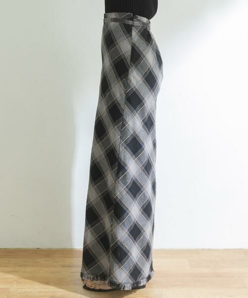 URBAN RESEARCH / アーバンリサーチ スカート | バイアスチェックフリンジスカート | 詳細7