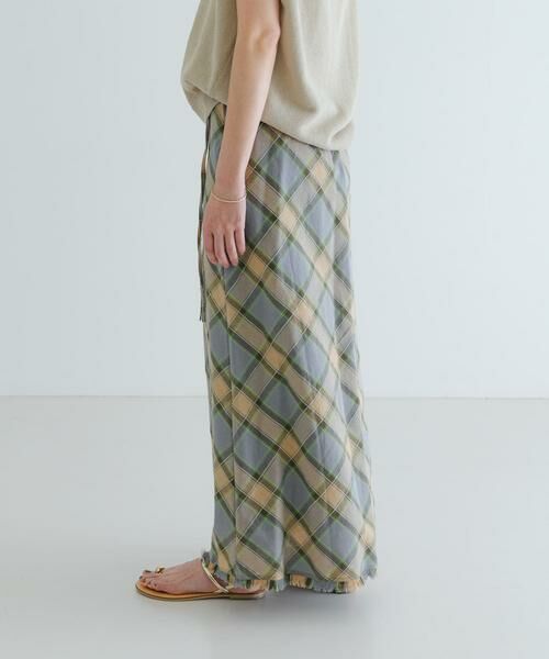 URBAN RESEARCH / アーバンリサーチ スカート | バイアスチェックフリンジスカート | 詳細12