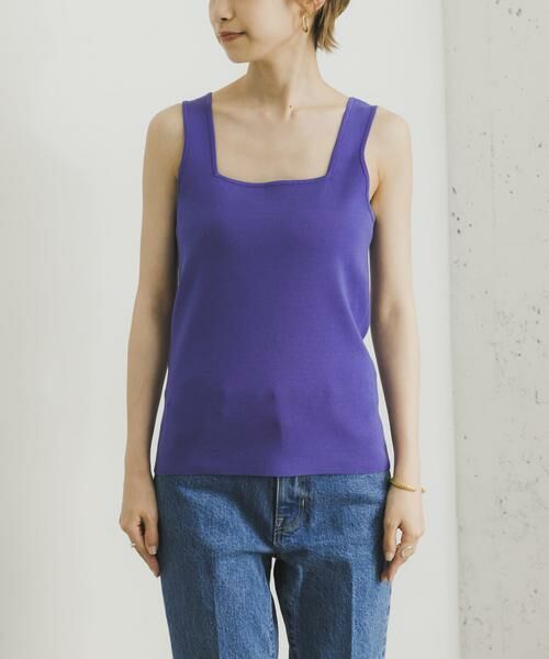 URBAN RESEARCH / アーバンリサーチ ニット・セーター | スクエアネックニットTOP | 詳細1