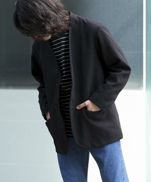 URBAN RESEARCH / アーバンリサーチ その他アウター | 『UR TECH』起毛ノーカラー2Bジャケット | 詳細15