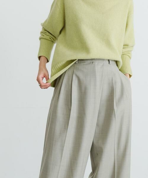 URBAN RESEARCH / アーバンリサーチ その他パンツ | 杢ウールアシメタックワイドパンツ | 詳細1