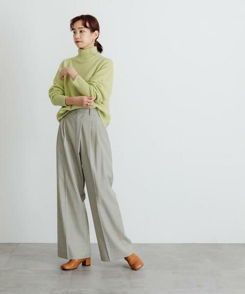 URBAN RESEARCH / アーバンリサーチ その他パンツ | 杢ウールアシメタックワイドパンツ | 詳細10