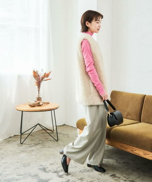 URBAN RESEARCH / アーバンリサーチ その他パンツ | 杢ウールアシメタックワイドパンツ | 詳細14