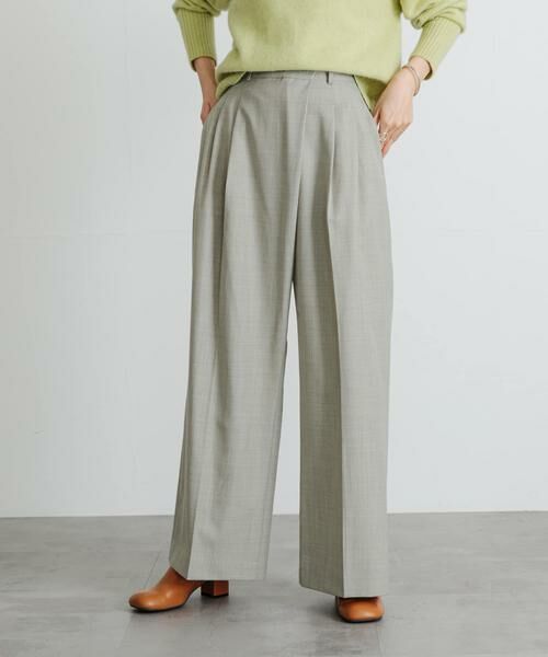 URBAN RESEARCH / アーバンリサーチ その他パンツ | 杢ウールアシメタックワイドパンツ | 詳細2