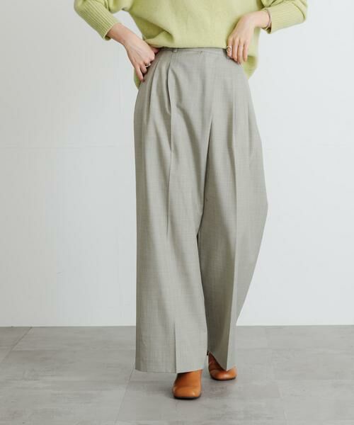 URBAN RESEARCH / アーバンリサーチ その他パンツ | 杢ウールアシメタックワイドパンツ | 詳細3