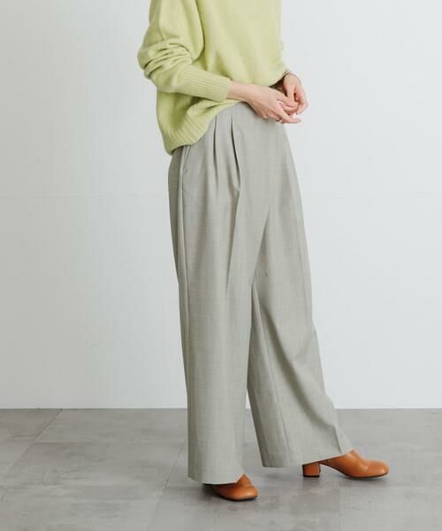 URBAN RESEARCH / アーバンリサーチ その他パンツ | 杢ウールアシメタックワイドパンツ | 詳細4