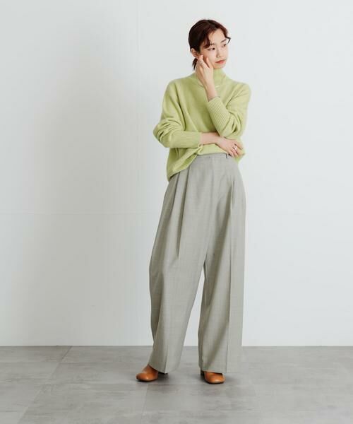 URBAN RESEARCH / アーバンリサーチ その他パンツ | 杢ウールアシメタックワイドパンツ | 詳細9