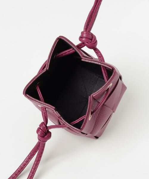 URBAN RESEARCH / アーバンリサーチ ショルダーバッグ | メッシュ巾着レザーバッグ | 詳細3