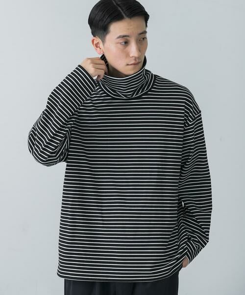 URBAN RESEARCH / アーバンリサーチ Tシャツ | 起毛ボーダールーズタートルTシャツ | 詳細2