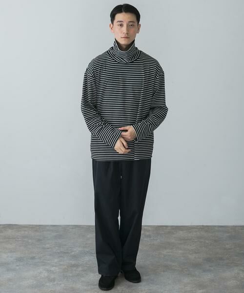 URBAN RESEARCH / アーバンリサーチ Tシャツ | 起毛ボーダールーズタートルTシャツ | 詳細4