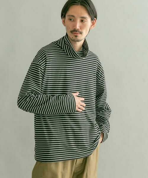 URBAN RESEARCH / アーバンリサーチ Tシャツ | 起毛ボーダールーズタートルTシャツ | 詳細5