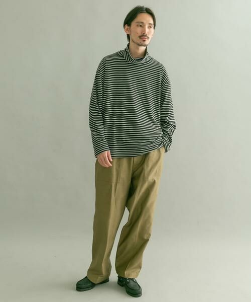 URBAN RESEARCH / アーバンリサーチ Tシャツ | 起毛ボーダールーズタートルTシャツ | 詳細8