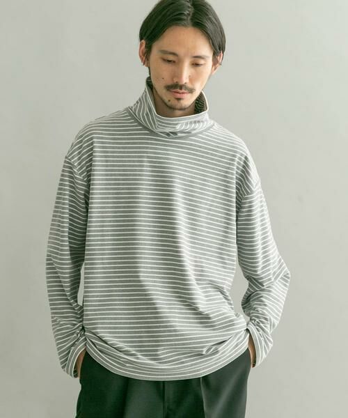 URBAN RESEARCH / アーバンリサーチ Tシャツ | 起毛ボーダールーズタートルTシャツ | 詳細13