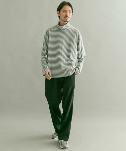 URBAN RESEARCH / アーバンリサーチ Tシャツ | 起毛ボーダールーズタートルTシャツ | 詳細15