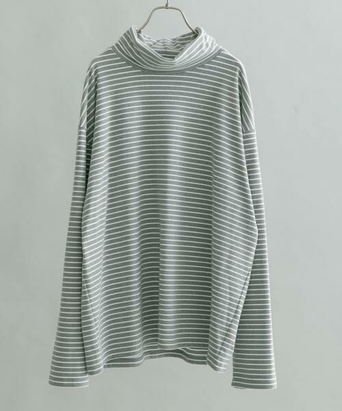 URBAN RESEARCH / アーバンリサーチ Tシャツ | 起毛ボーダールーズタートルTシャツ | 詳細16