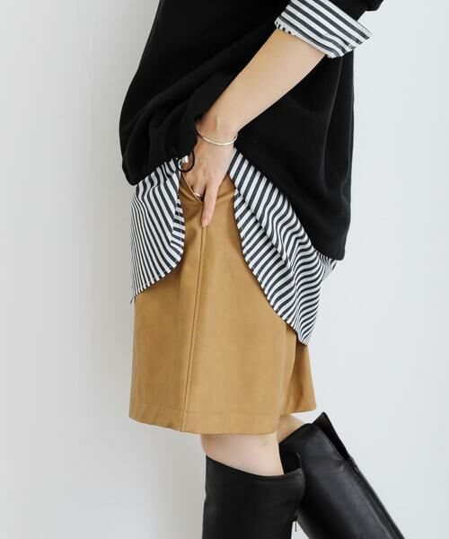 URBAN RESEARCH / アーバンリサーチ ショート・ハーフ・半端丈パンツ | フェイクレザーハーフパンツ | 詳細1