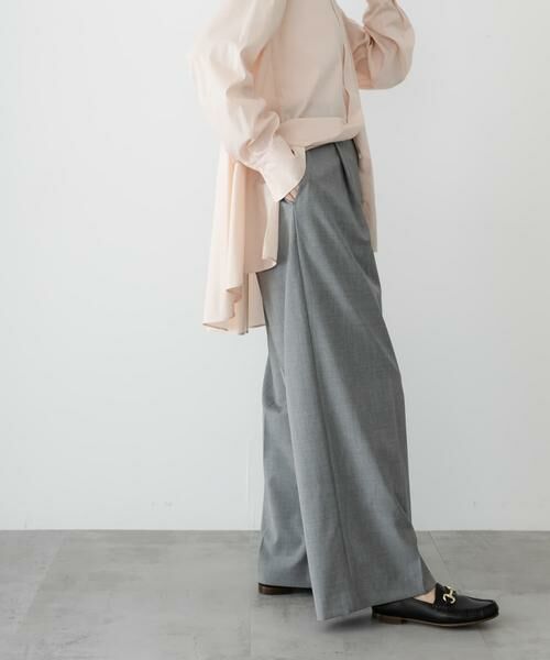 URBAN RESEARCH / アーバンリサーチ その他パンツ | ウール混梳毛ワンタックワイドパンツ | 詳細1