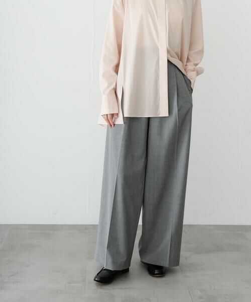URBAN RESEARCH / アーバンリサーチ その他パンツ | ウール混梳毛ワンタックワイドパンツ | 詳細3