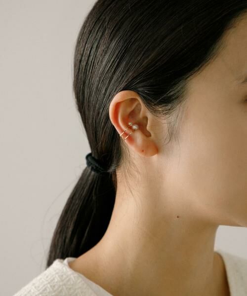 URBAN RESEARCH / アーバンリサーチ ピアス・イヤリング | ff by decor urban research　ダブルパールイヤカフ | 詳細2