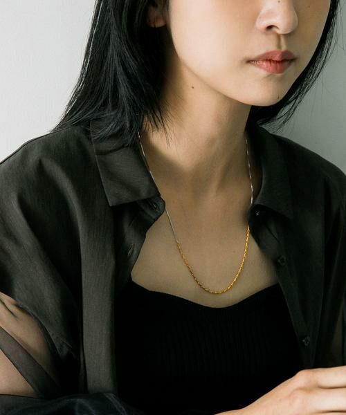 URBAN RESEARCH / アーバンリサーチ ネックレス・ペンダント・チョーカー | decor『デコール』　2色のチェーンネックレス | 詳細9