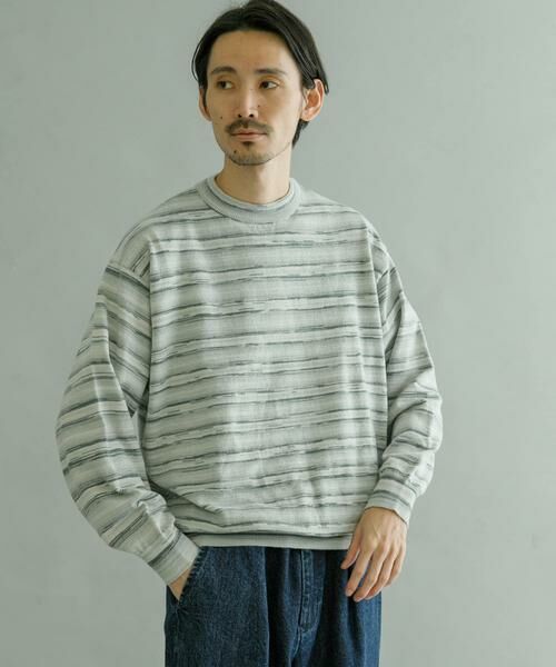 URBAN RESEARCH / アーバンリサーチ ニット・セーター | マルチボーダークルーネックニット | 詳細10