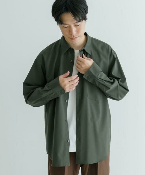 URBAN RESEARCH / アーバンリサーチ シャツ・ブラウス | WASHABLEウールレギュラーカラーシャツ | 詳細2