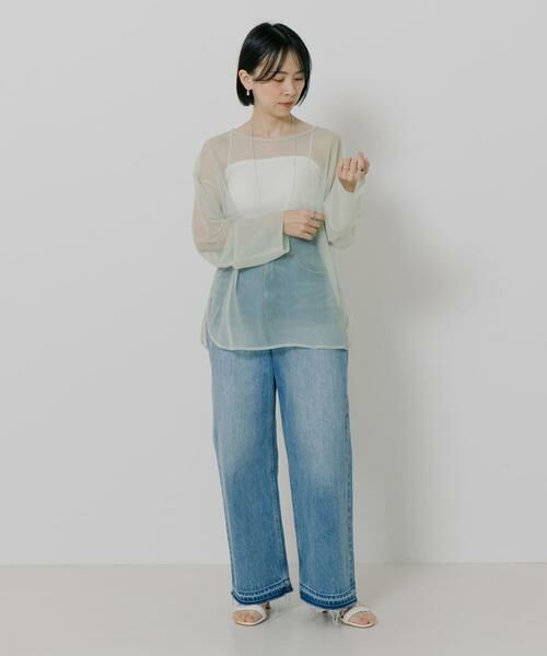 URBAN RESEARCH / アーバンリサーチ キャミソール・チューブトップ | 『MADE IN JAPAN』 アセテートカップ付きショート丈キャミソール | 詳細2