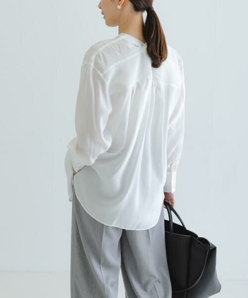 URBAN RESEARCH / アーバンリサーチ シャツ・ブラウス | ブロードカラーレスブラウス | 詳細4