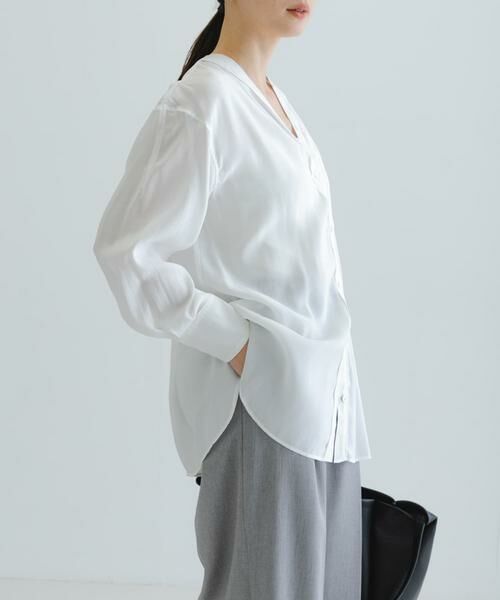 URBAN RESEARCH / アーバンリサーチ シャツ・ブラウス | ブロードカラーレスブラウス | 詳細5