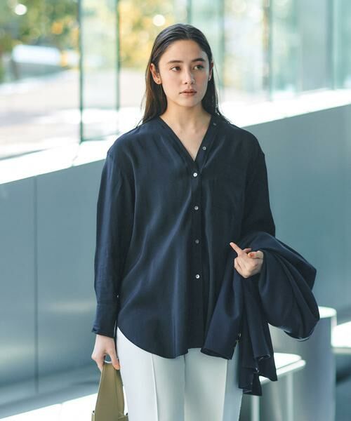 URBAN RESEARCH / アーバンリサーチ シャツ・ブラウス | ブロードカラーレスブラウス | 詳細11