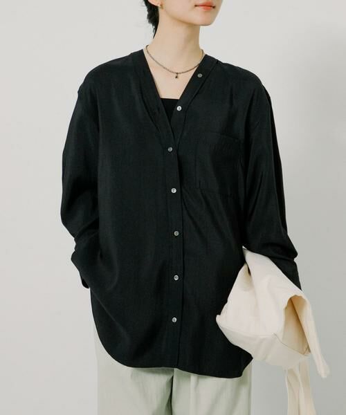 URBAN RESEARCH / アーバンリサーチ シャツ・ブラウス | ブロードカラーレスブラウス | 詳細13