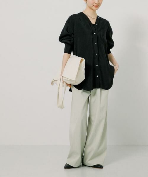 URBAN RESEARCH / アーバンリサーチ シャツ・ブラウス | ブロードカラーレスブラウス | 詳細16