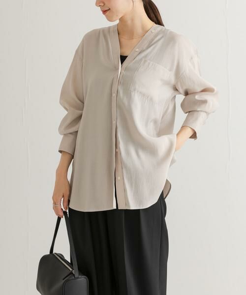 URBAN RESEARCH / アーバンリサーチ シャツ・ブラウス | ブロードカラーレスブラウス | 詳細19